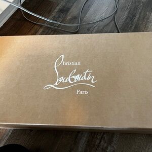 Suede Louboutin boots
